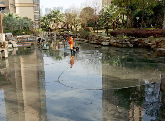 开封景观池淤泥清理